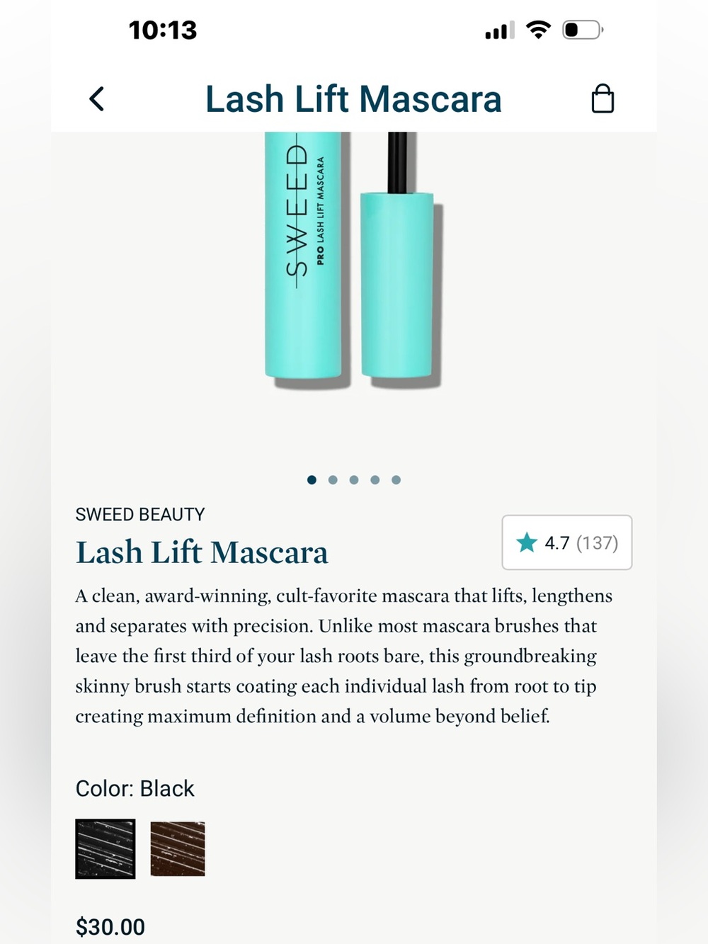 SWEED Cloud Mascara — Black